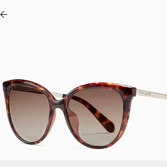 Gorgeous Kate Spade Sassari Havana Cat Eye Butterfly Sunglasses NWT - Picture 10 of 16